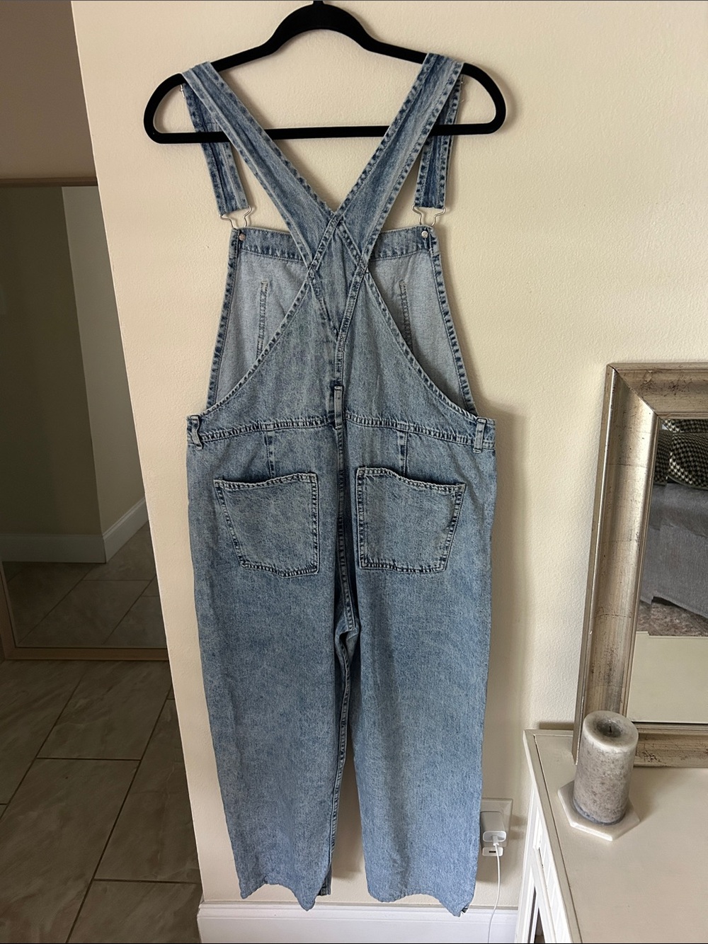 Free people we the free Ziggy Denim Overalls large - Picture 6 of 16